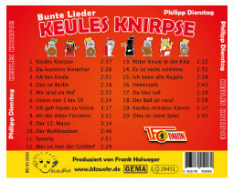 Cover hinten Bunte Lieder Keules Knirpse